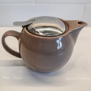 Zero Japan Bee House Round Ceramic Teapot w/ Stainless Steel Top No Infuser 15oz